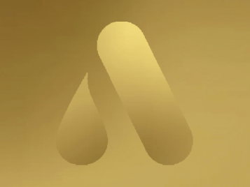 Goldenes Icon-A auf goldenem Hintergrund